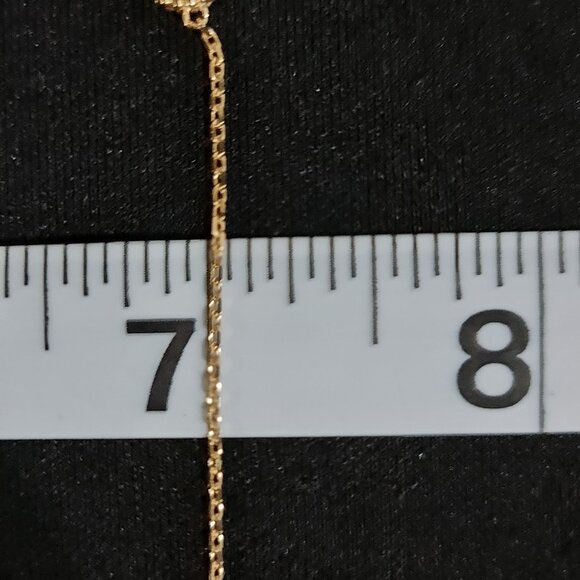 18k Gold Bracelet single clover charm - Part 1 - Picture 10 of 16
